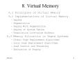 8. Virtual Memory 8.1 Principles of Virtual Memory 8.