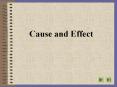 Cause and Effect * MAPTAP 2004 * Writing About Cause an
