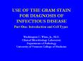 USE OF THE GRAM STAIN FOR DIAGNOSIS OF INFECTIOUS DISEAS