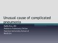 Unusual cause of complicated pneumonia MyMy Buu, M