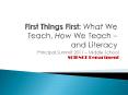 K   redone to address new science standards. First thing