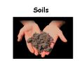 Soils Soil: Definition Soil Production Soil Productio