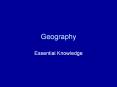 Geography Essential Knowledge Reading a Map 2 Reading a Ma