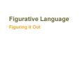 Figurative Language Figuring it Out Figurative and Litera