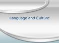 Language and Culture An Official Language for the Unite