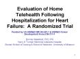 Evaluation of Home Telehealth Following Hospitalization fo