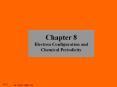Chapter 8 Electron Configuration and Chemical Periodicit