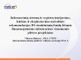 Informacini  sistem  ir registr  inicijavimo, k rimo i