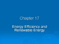 Chapter 17 Energy Efficiency and Renewable Energy Chapte