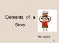 Elements of a Story Ms. Walsh Conflict Conflict is th