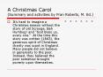 A Christmas Carol (Summary and activities by Fran Roberts