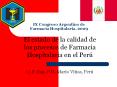 IX Congreso Argentino de Farmacia Hospitalaria, 2009 E