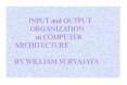 input and output organization in computer architecture b