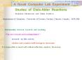 A Novel Computer Lab Experiment Studies of Diels-Alde