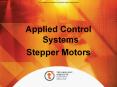 Applied Control Systems Stepper Motors Applied Contro