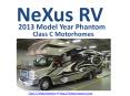 Class C Motorhomes by NeXus RV with Custom Paint Options