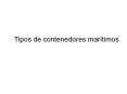 TIPO DE CONTENEDORES