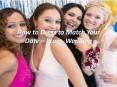 Clothe-fitting Ideas -Prom & Wedding