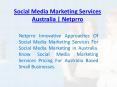 Social Media Marketing Services Australia | Netprro