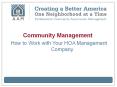 Community Management: How to Work with Your HOA Management Company