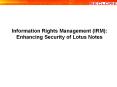 Seclore FileSecure IRM connector for IBM Lotus Notes - Email Security Solution