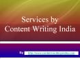 Services for Content Writing