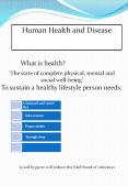 human health and diseases