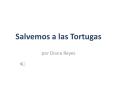 Salvemos a las Tortugas
