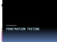 Penetration testing