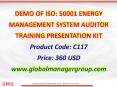 ISO 50001 2011 Energy Management System Awareness and Auditor Training Presentation Kit