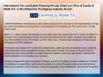International Tax and Estate Planning Private Client Law Firm of Cantor & Webb P.A. is Shortlisted for Prestigious Industry Award