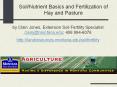 Soil/Nutrient Basics and Fertilization of Hay and Pasture b