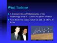 Wind Turbines A Journey into an Understanding of th