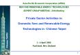 Asia-Pacific Economic Cooperation (APEC) NEW AND RENEWABL
