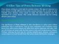 4 Killer Tips of Press Release Writing