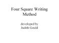 Four Square Writing Method developed by Judith Goul