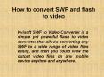 How to convert SWF and flash to video