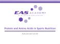 Protein and Amino Acids in Sports Nutrition Advanced Level 