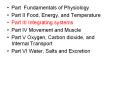 Part Fundamentals of Physiology Part II Food, Energy, an
