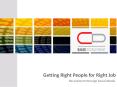 Getting right people for right job