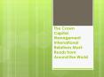 The Crown Capital Management International Relations Must-Reads from Around the World