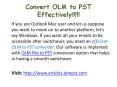Effective Conversion of OLM Files to PST