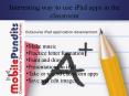 Interesting way to use iPad apps in the classroom
