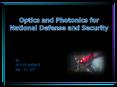 optics and photonics for defense and security.