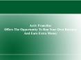 Activ Franchise Offers The Opportunity To Run Your Own Business And Earn Extra Money