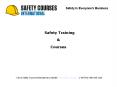 Health and Safety Training Courses