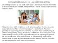Verifying Credit accounts For Low credit Hints and