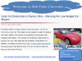 Used Car Dealership in Dayton, Ohio – Blessing For Low Budget Car Buyers