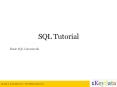 SQL Tutorial - Basic Commands