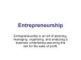 1 Entrepreneurship Concept